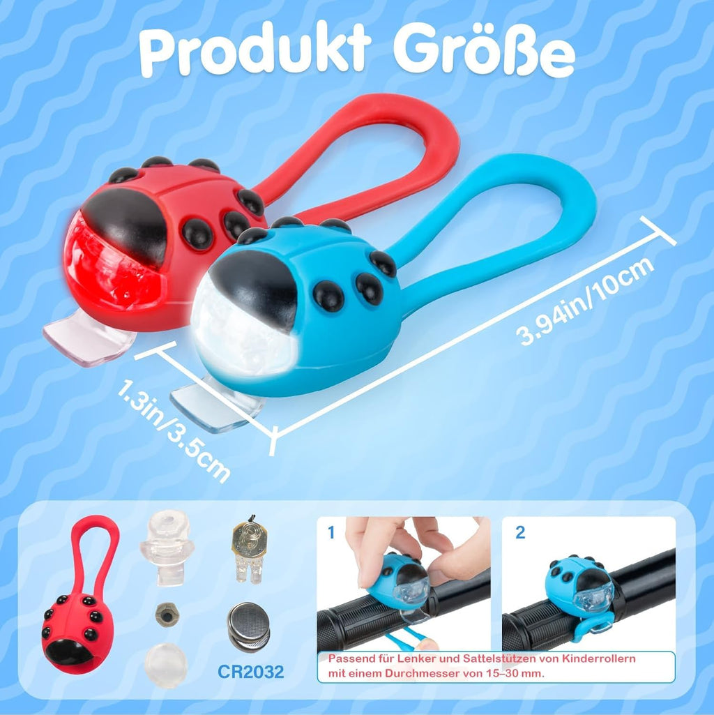 2 Pack Kid Bike Light, for Kids Scooter