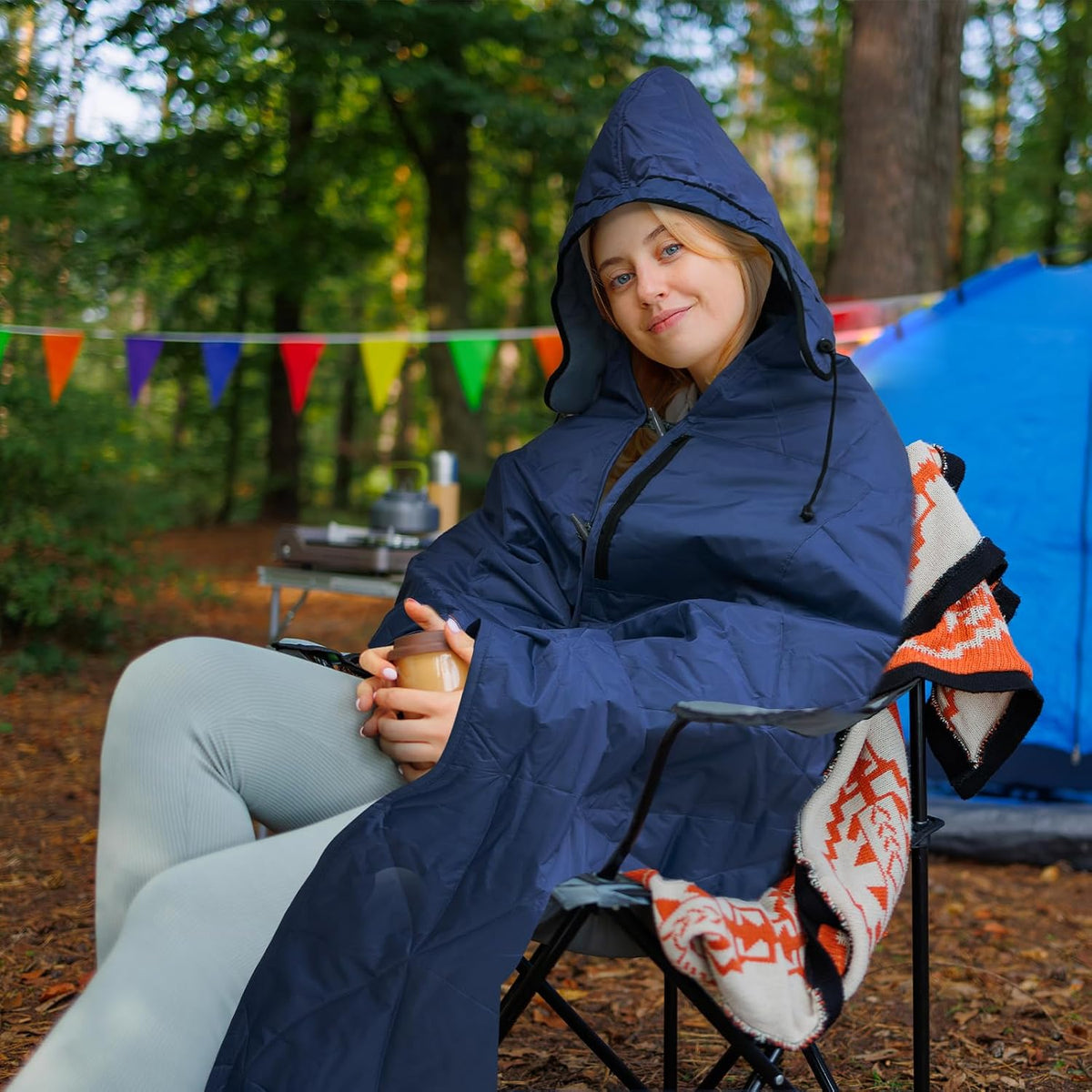 Large Waterproof Outdoor Blanket Thick Fleece 80" x 58"