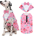 Kuoser Dog Tuxedo, Dog Suit and Bandana Set, Dogs Costume with D-Ring