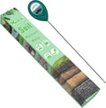 XLUX Long Probe Plant Soil Moisture Meter, Indoor Outdoor use, Battery-Free | longer stem for deeper use, instant read, anti-rust 304 SST probe, Easy-to-Read Display, Single-Probe, less hurts to roots