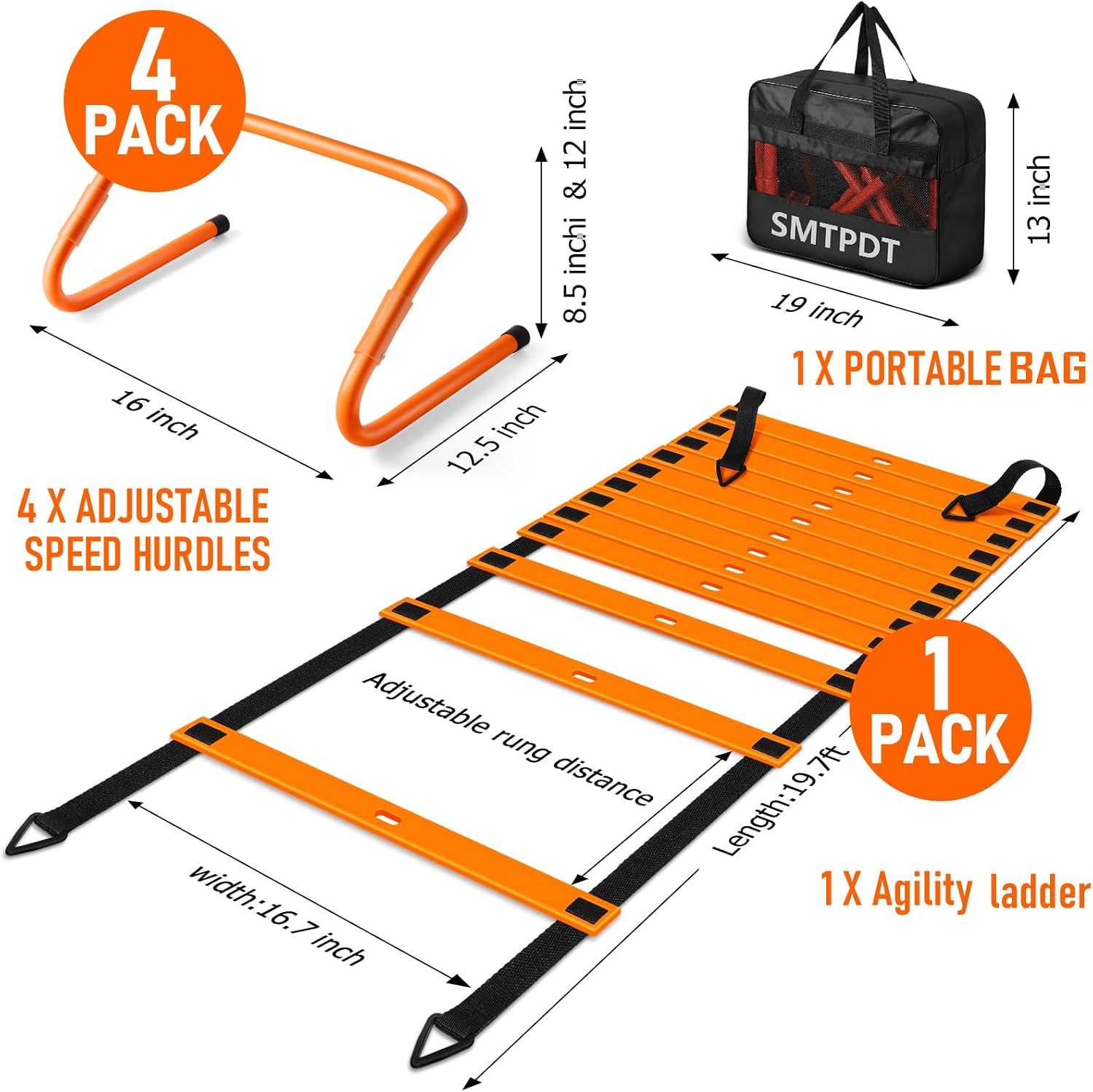 Agility Ladder,Soccer Training Equipment Set,Speed & Agility Training
