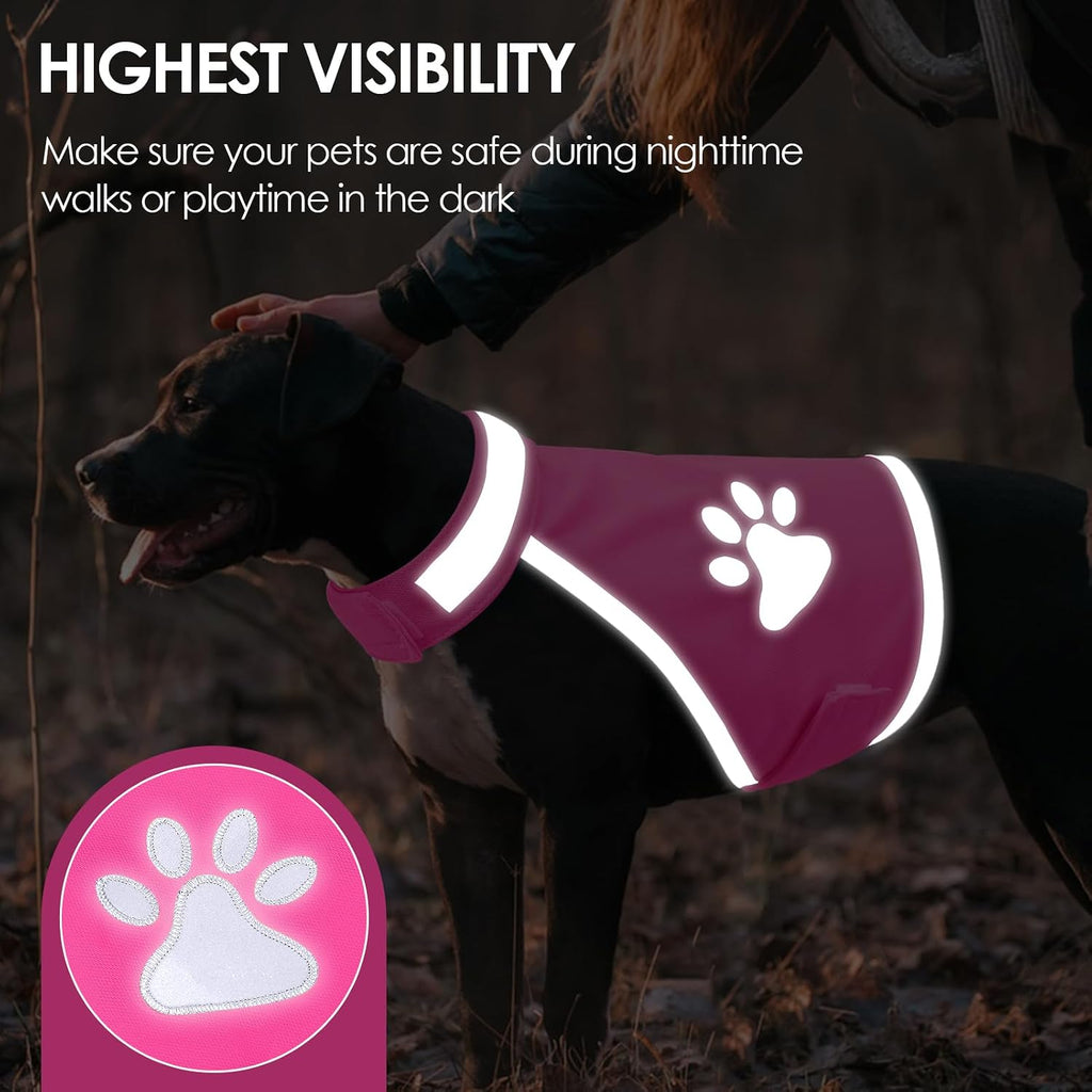 Reflective Dog Vest, High Visibility Dog Safety Vest for Hunting