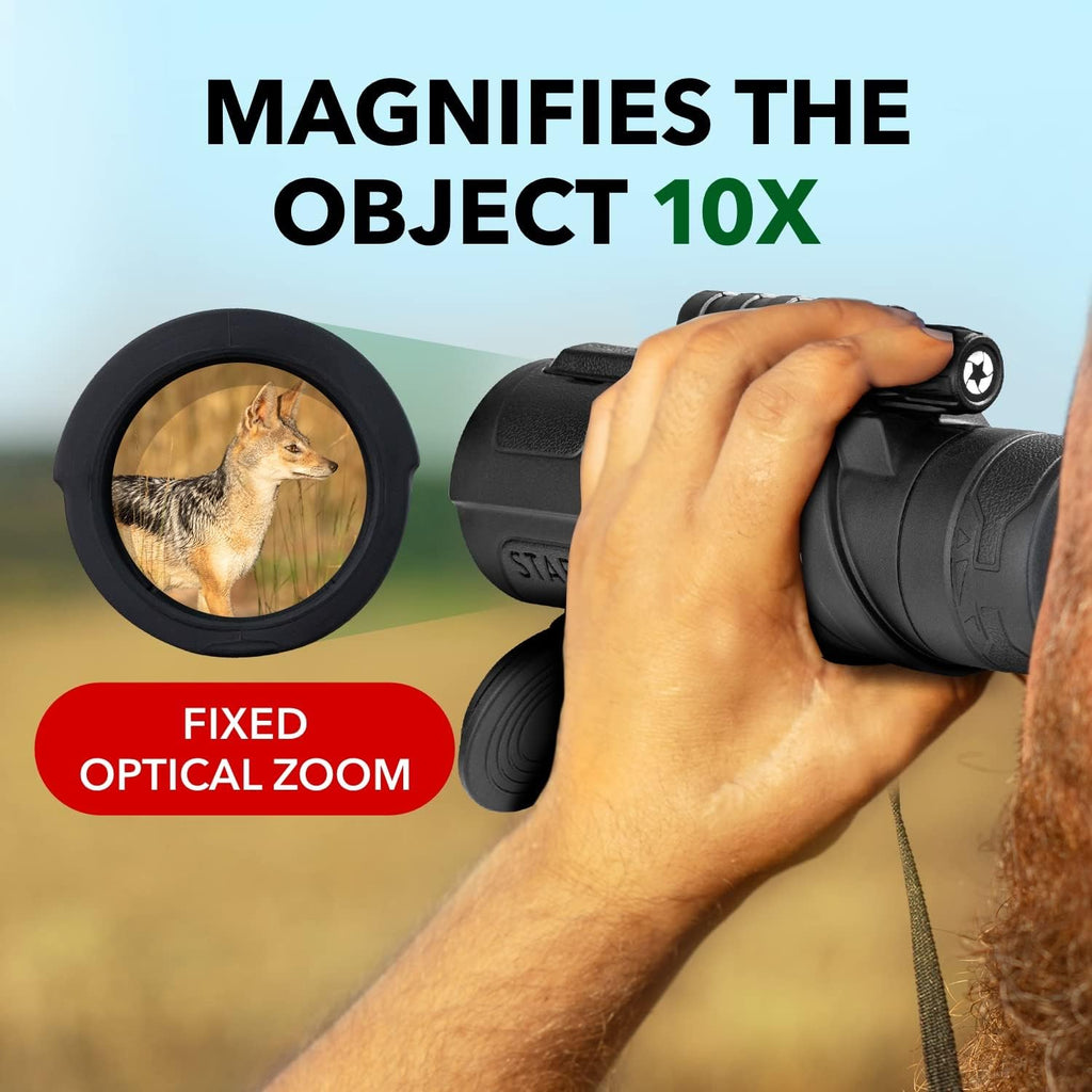 STARSCOPE Monocular G3 - Long-Range 10x42 High Powered Monocular | Small Monoculars for Bird Watching, Hunting, Sports, and More | Monoculars for Adults with BAK4 Prism