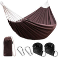 ANYOO Cotton Camping Hammock Portable with Tree Straps Holds 660lbs
