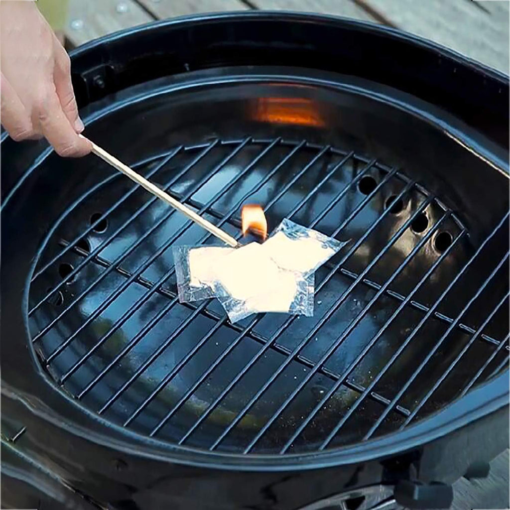 100 Pack Natural Paraffin Fire Starter Cubes, Waterproof Non-Toxic, 8 Mins Long Burning Up to 750°F, Safe Charcoal Lighter Tablets for Camping, Grill, Fire Pit, Wood Stove & Outdoor BBQ
