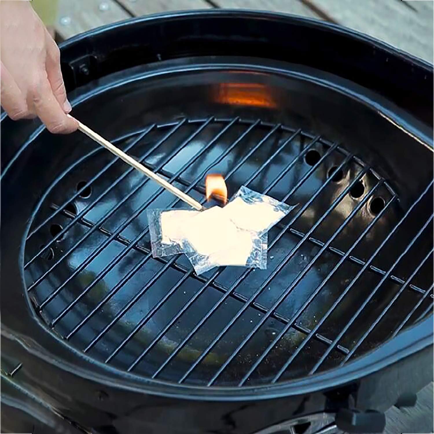 100 Pack Natural Paraffin Fire Starter Cubes, Waterproof Non-Toxic, 8 Mins Long Burning Up to 750°F, Safe Charcoal Lighter Tablets for Camping, Grill, Fire Pit, Wood Stove & Outdoor BBQ