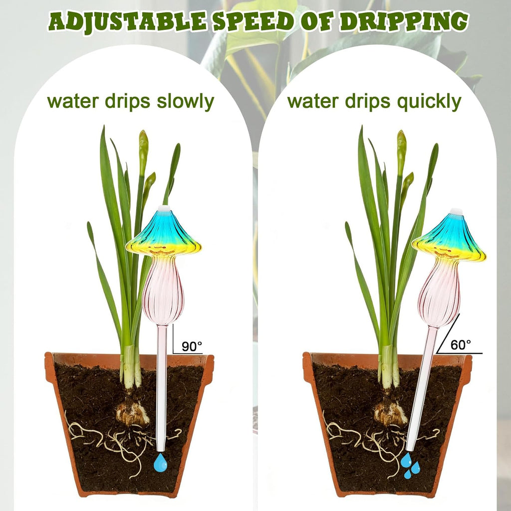 4Pcs Self Plant Watering Globes Glass Water Bulb for Outdoor Indoor Plants