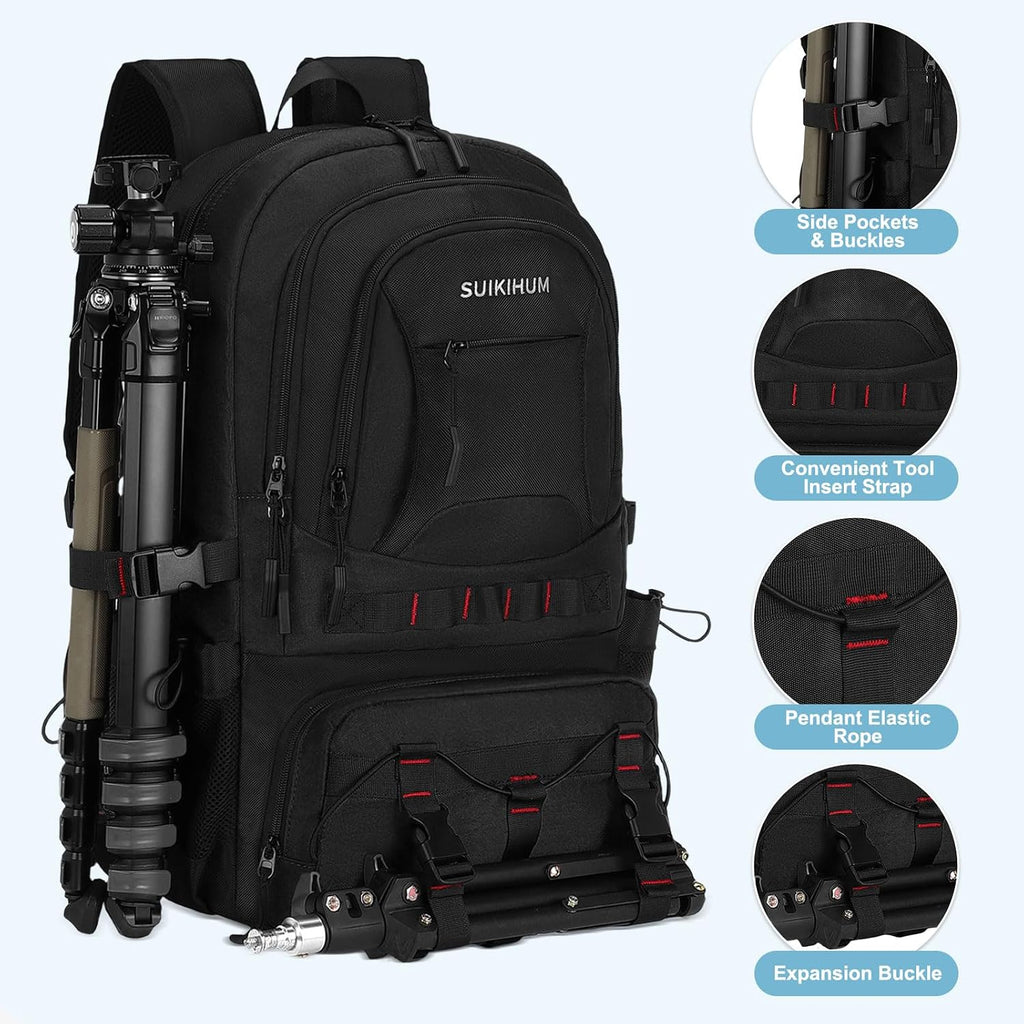 Hiking Daypack Camping Expandable Travel Backpack Men Women 50L