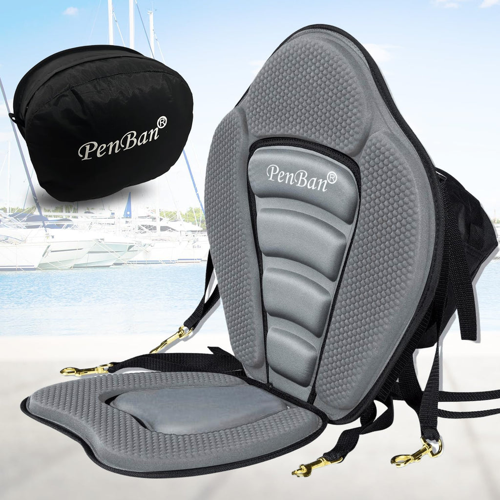 Universal Deluxe Kayak Seat Cushion with Storage Bag for Kayak