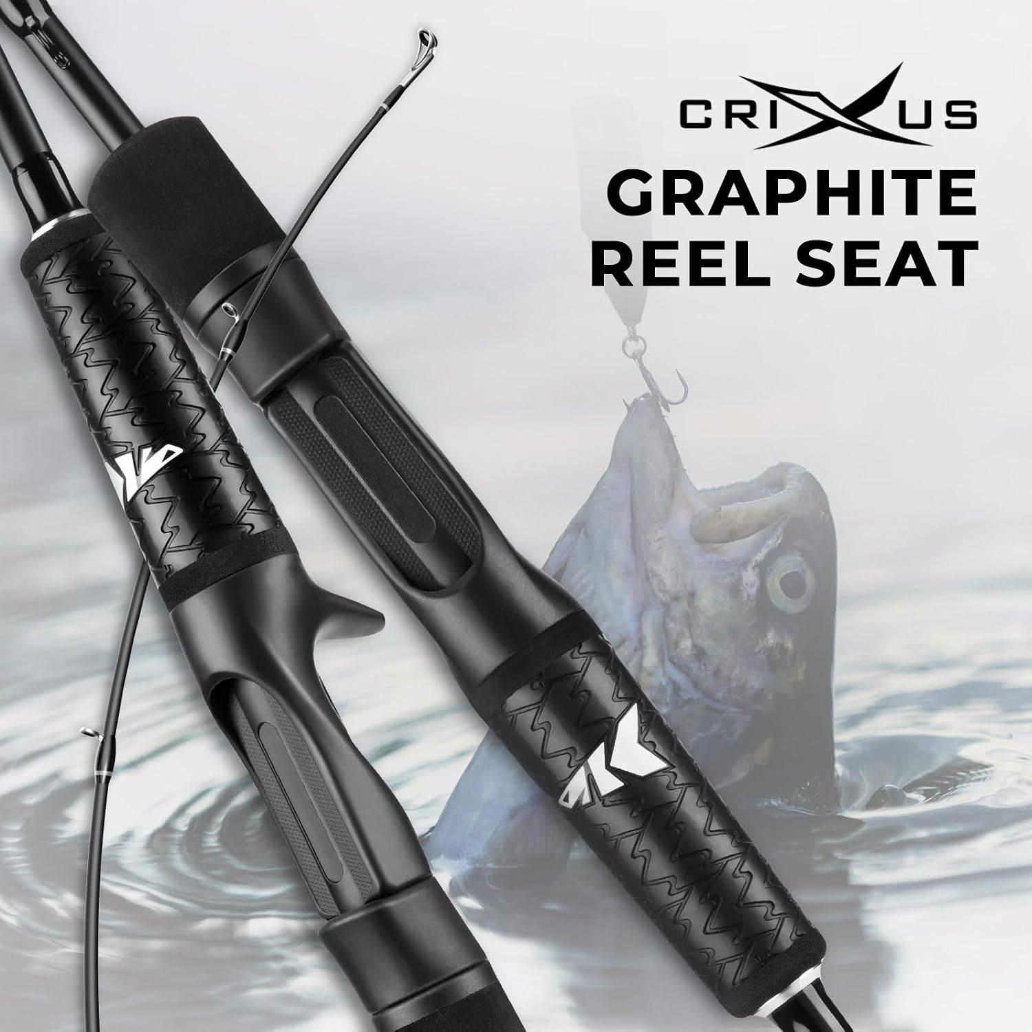 KastKing Crixus Baitcaster & Spinning Fishing Rod and Reel Combo