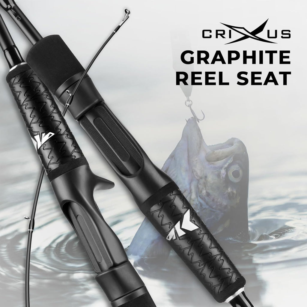 KastKing Crixus Baitcaster & Spinning Fishing Rod and Reel Combo