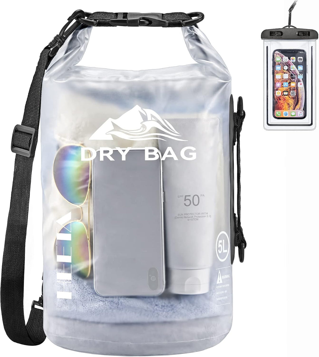 HEETA Dry Bag Waterproof Backpack with Phone Case 5L/10L/20L/30L/40L