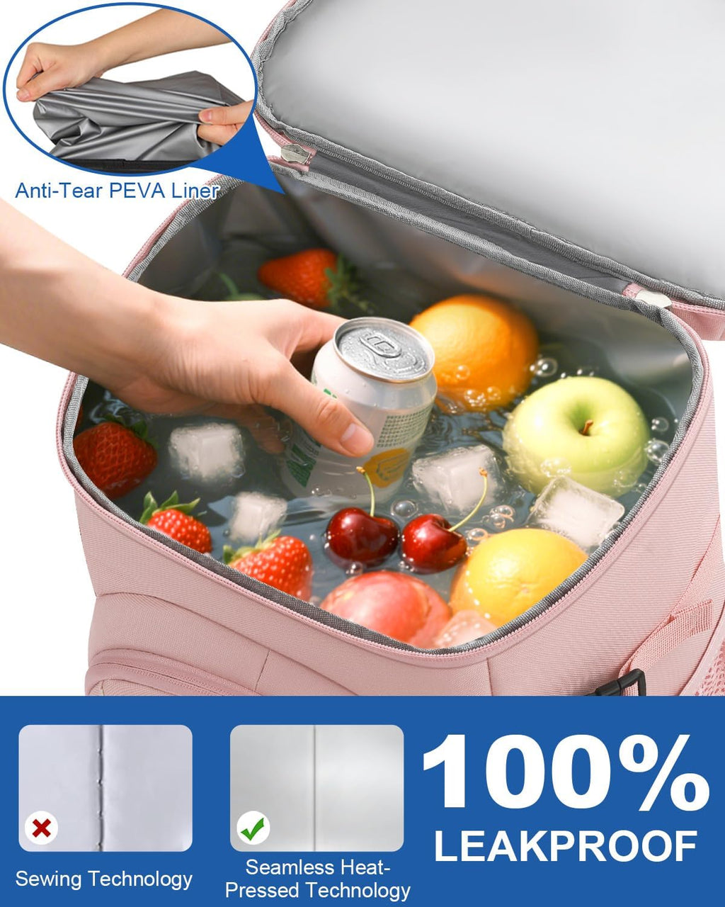 Pritent Backpack Cooler Insulated Cooler Backpack Beach Cooler Bag