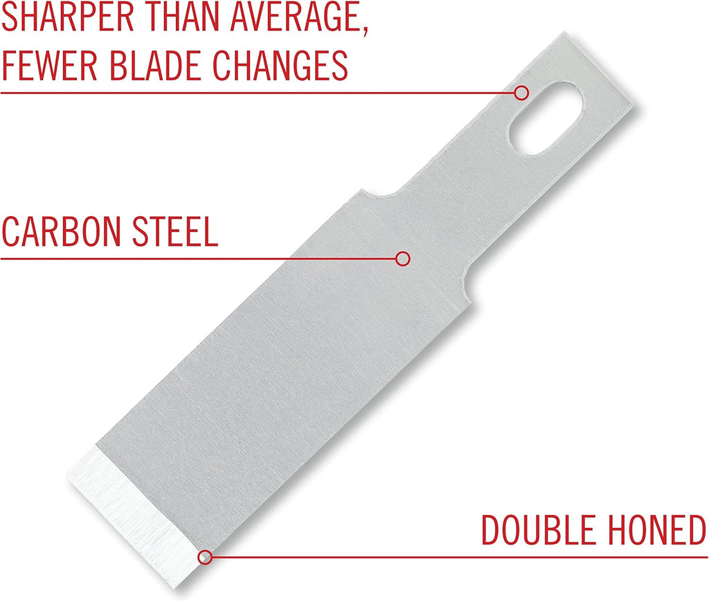 Excel Blades #18 100-Pack Wood Chisel Blades, 1/2-Inch Carbon Steel, USA