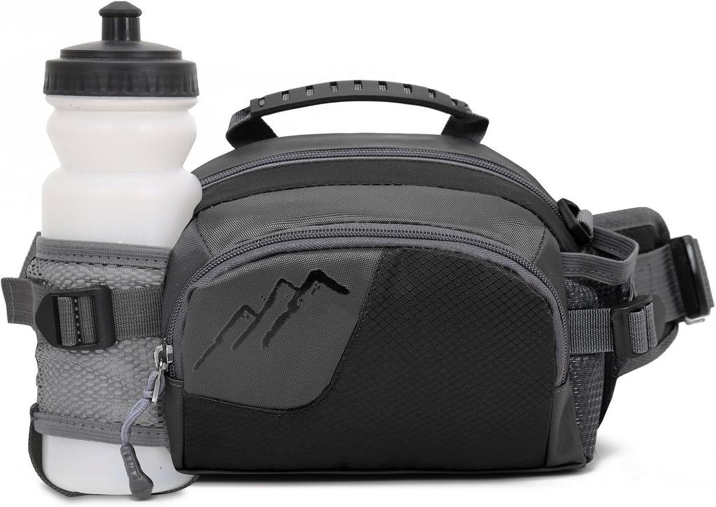 Entchin Water-Resistant Fanny Pack, 4-Zipper Belt Bag
