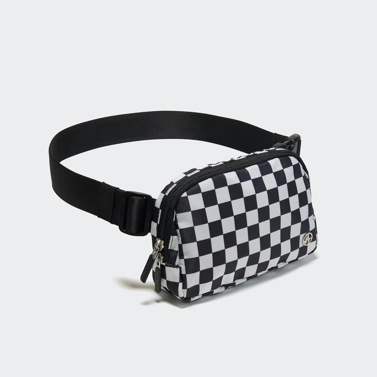 Pander Nylon Fanny Pack for Women, Two-Way Zipper Crossbody Bag