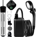 Portable Shower with 2000W Heater 6000Mah Portable Heated Shower
