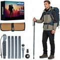aiGear Adjustable Hiking Trekking Pole, 5-Tube Walking Stick with Tools