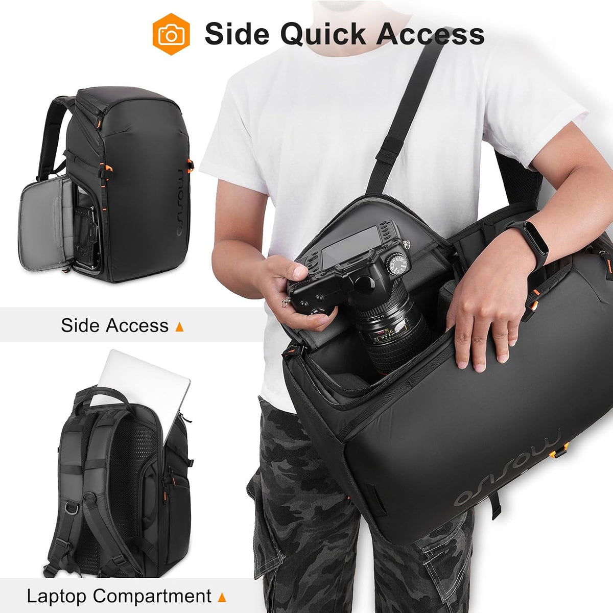 MOSISO Camera Backpack, DSLR/SLR/Mirrorless Photography Camera Bag
