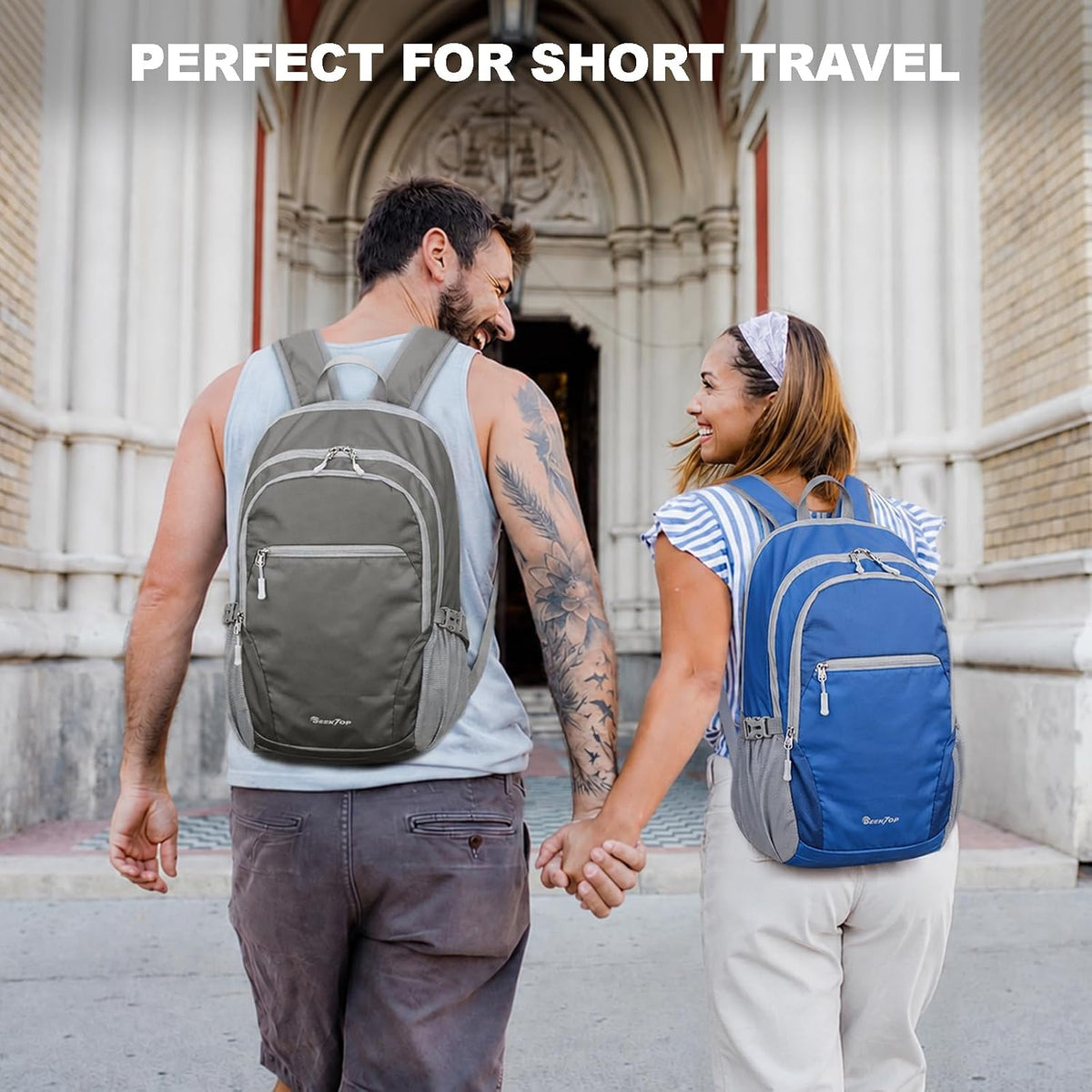 Seektop Travel Backpack, Foldable Expandable 20L-28L Daypack