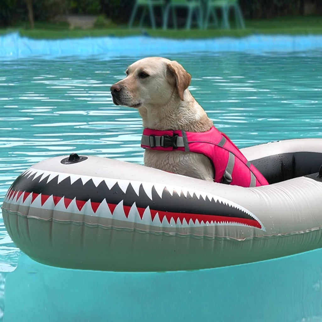 Kuoser Reflective Dog Life Jacket, Dog Life Vest for Swimming Boating