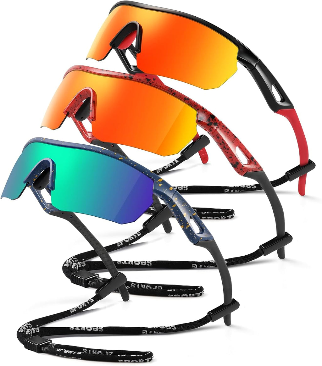 Kids Sunglasses Polarized Baseball Glasses for Boys Girls 3-12