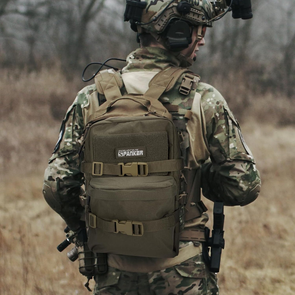 EXCELLENT ELITE SPANKER Tactical MOLLE Hydration Backpack Water Bladder Carrier Pack for Tactical Vest Backpack Plate Carrier