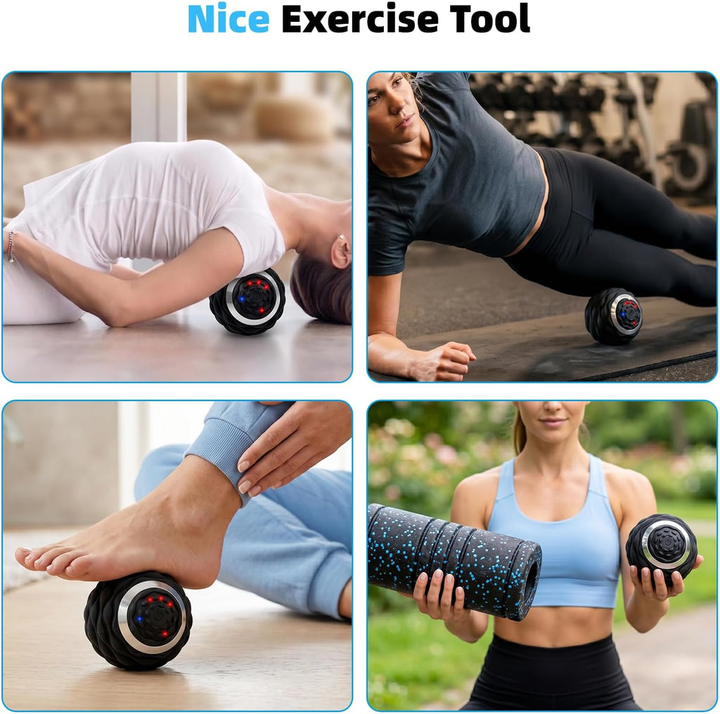 Upgraded 4-Gear Vibrating Lacrosse Ball Massage Ball Therapy