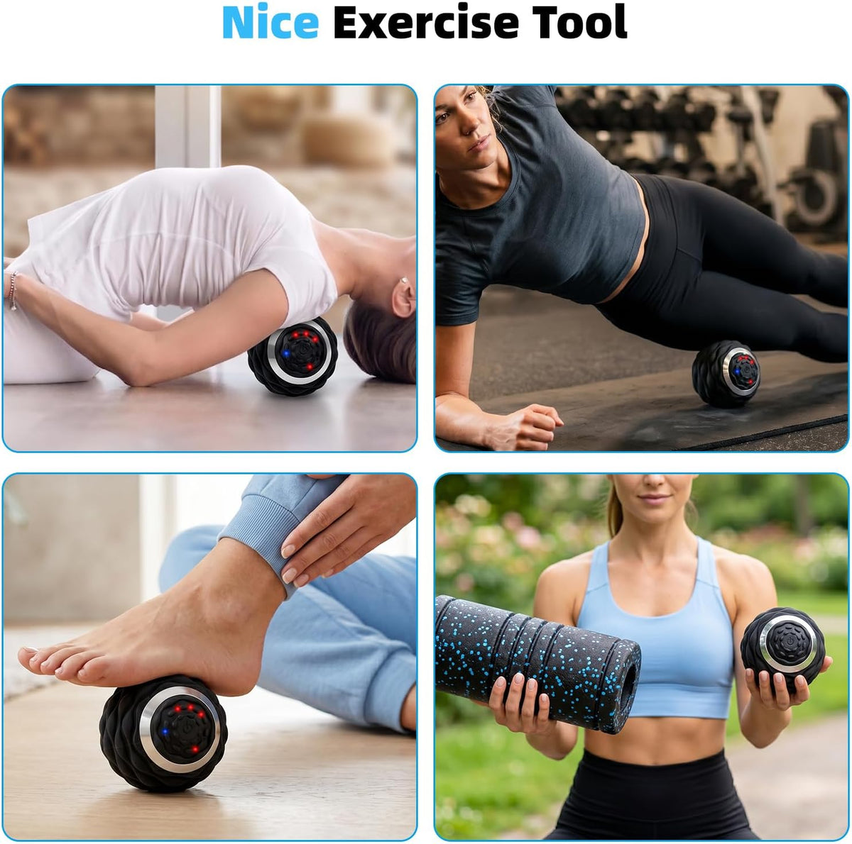 Upgraded 4-Gear Vibrating Lacrosse Ball Massage Ball Therapy
