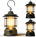 Camping Lanterns Battery Powered Rechargeable Lights,3 Pack Green