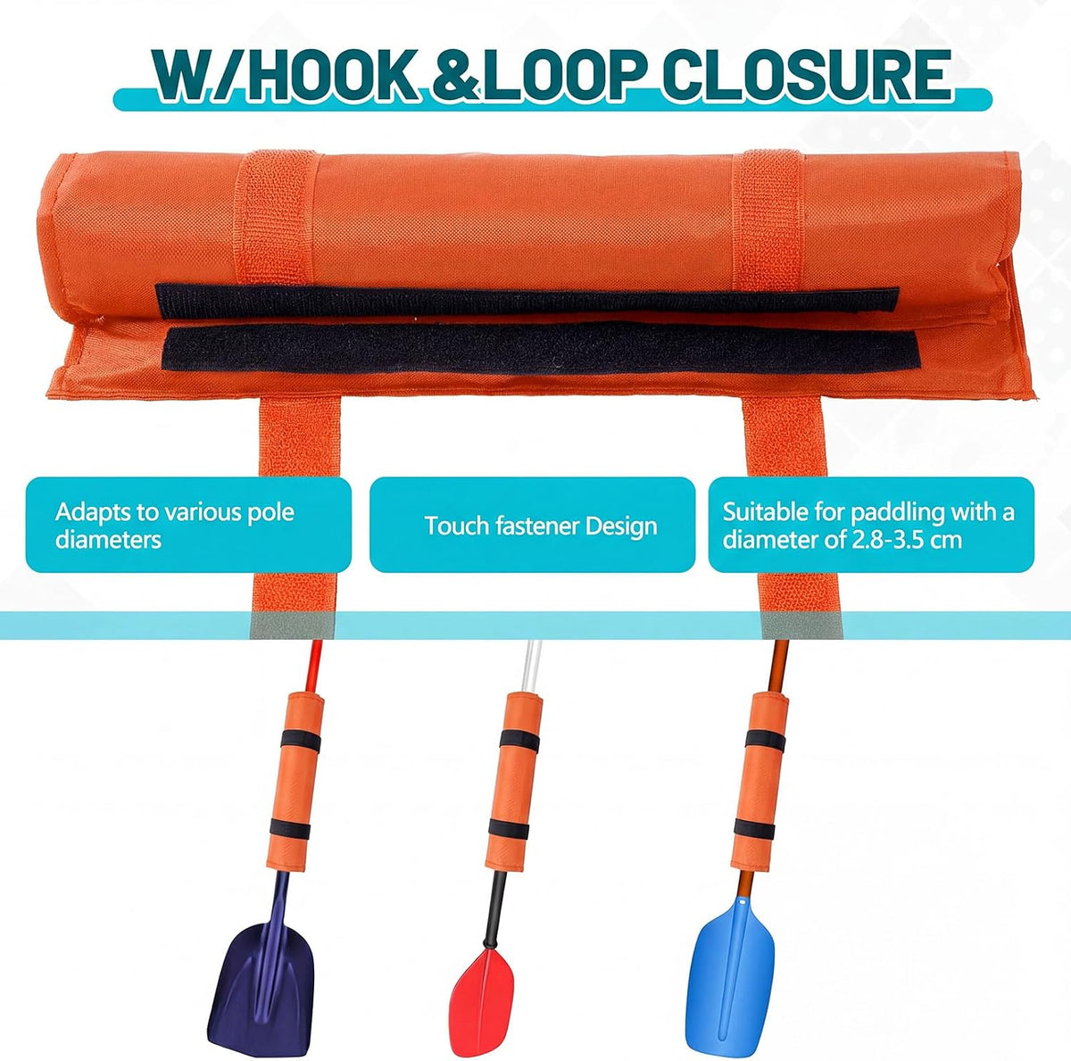 Hiboom 2 Pcs Paddle Floats for Kayak, Oxford Foam