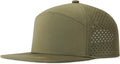 FEINION Men Laser Mesh Flat Brim Snapback Baseball Cap
