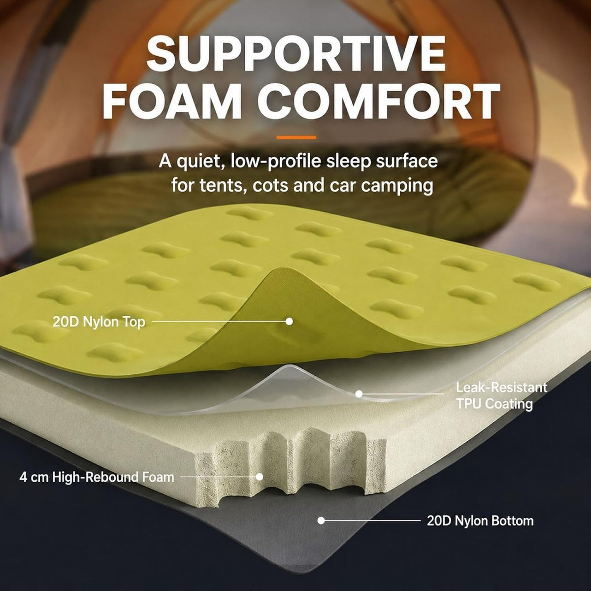 OGERY Foam Camping Mattress, Insulated Portable Sleeping Pad