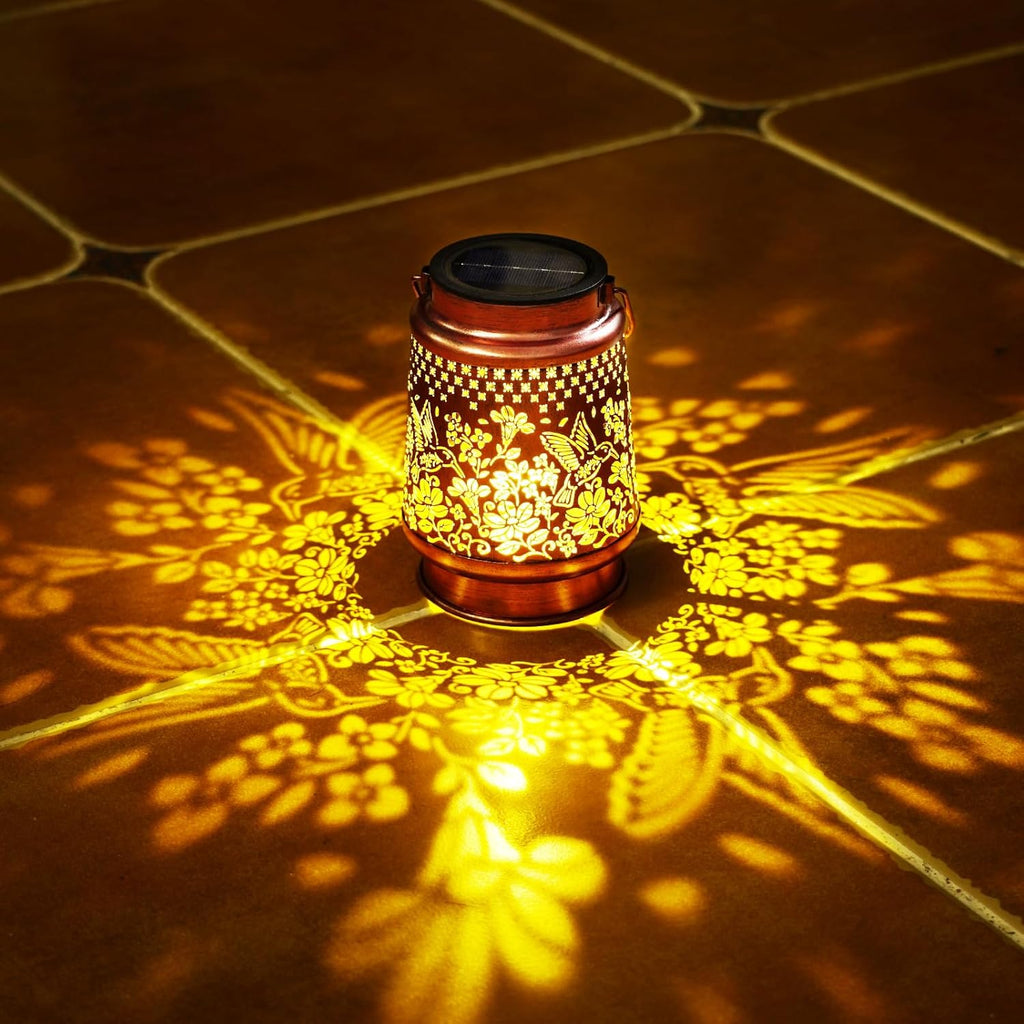 Homemory Gifts for Women, Solar Hummingbird Lanterns Outdoor Lights