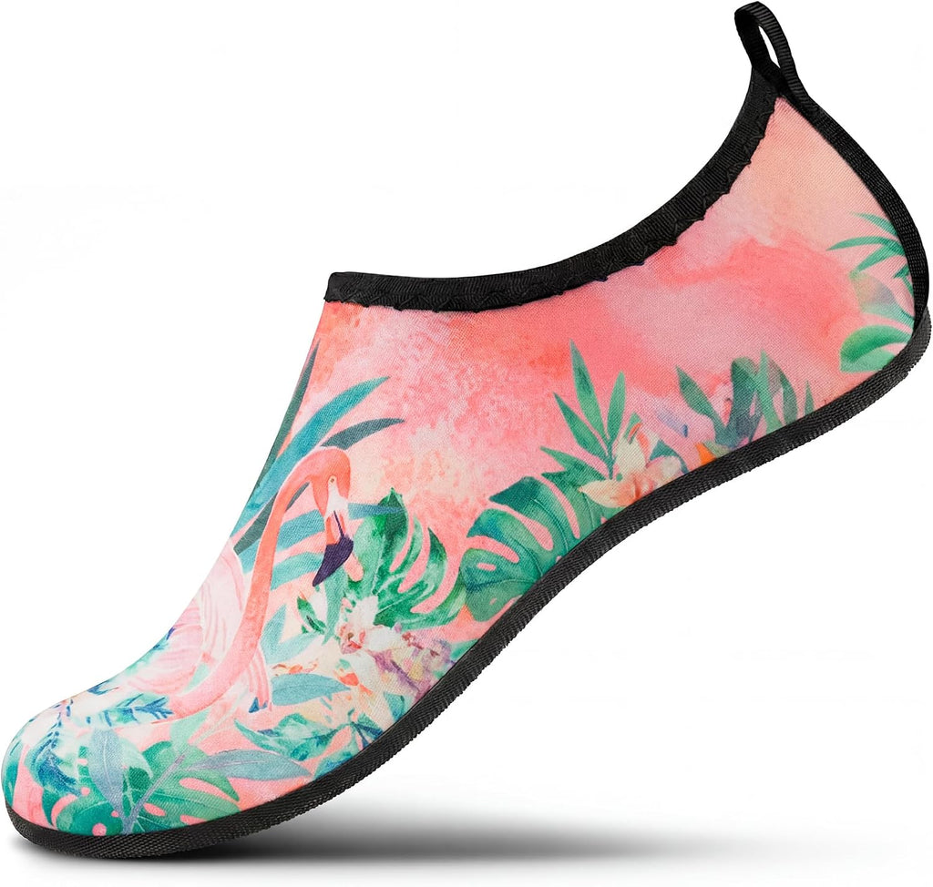 SEEKWAY Water Shoes Women Men Adult Quick-Dry Aqua Socks Barefoot Non Slip for Beach Swim River Pool Lake surf Black SK002(U)