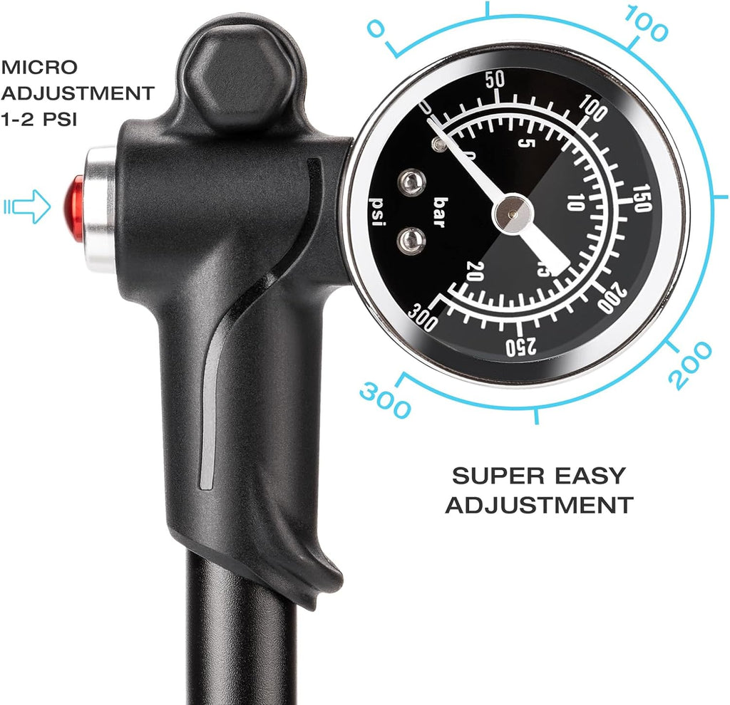 CXWXC Shock Pump for Mountain Bike- High Pressure Suspension Pump 300PSI