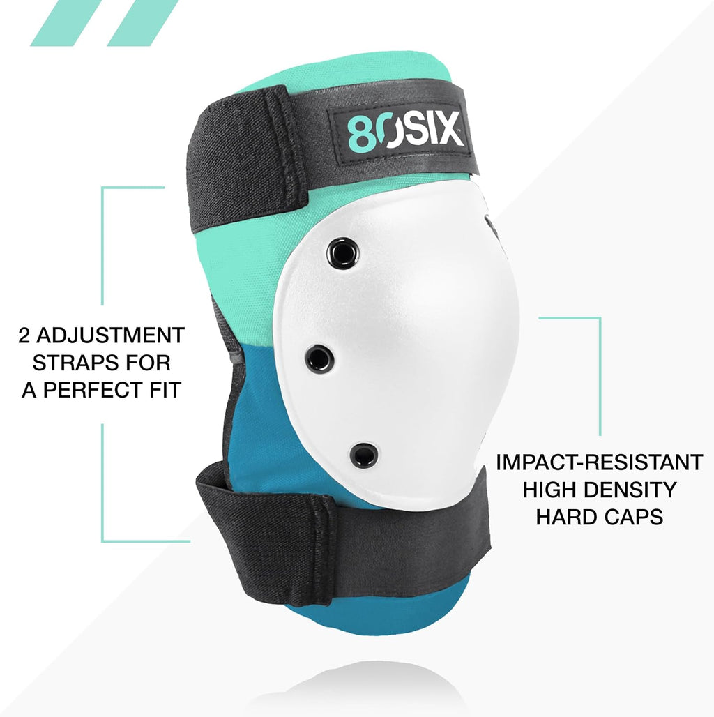 80SIX Multi-Sport Pad Set– Protective Gear for Skateboarding, Biking, Roller Skating, and Scooter