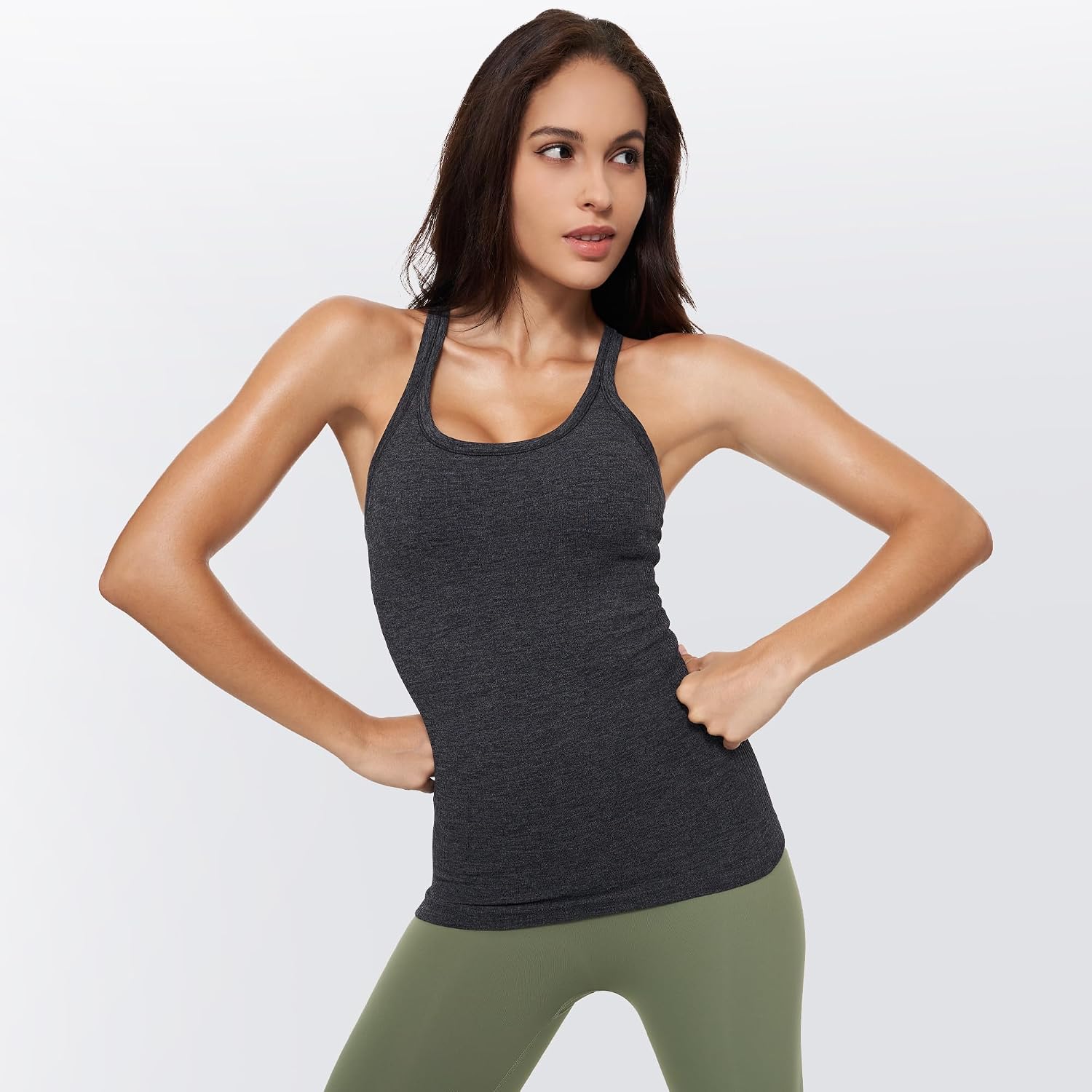 sphinx cat Yoga Racerback Tank Top for Women with Built in Bra,Women's Padded Sports Bra Fitness Workout Running Shirts