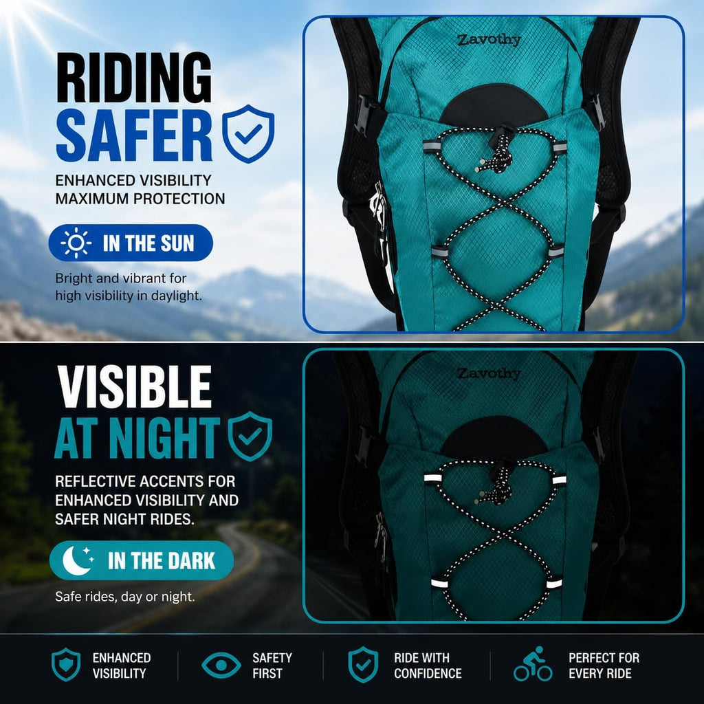 Zavothy Hydration Backpack with 2L Hydration Bladder Water Backpack for Hiking Hydration Pack for Running Cycling Hiking