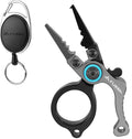 FLISSA Mini Fishing Pliers with Fly Fishing Zinger Retractor