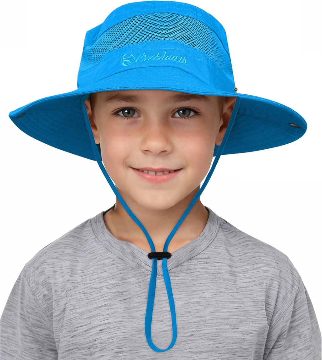 Century Star Outdoor Kids Sun Hat UPF 50+ Quick Dry Adjustable Bucket Hat Windproof Waterproof Beach Fishing Safari Hat