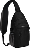 WATERFLY Small Crossbody Sling Bag: RFID Travel Hiking Daypack Man Woman