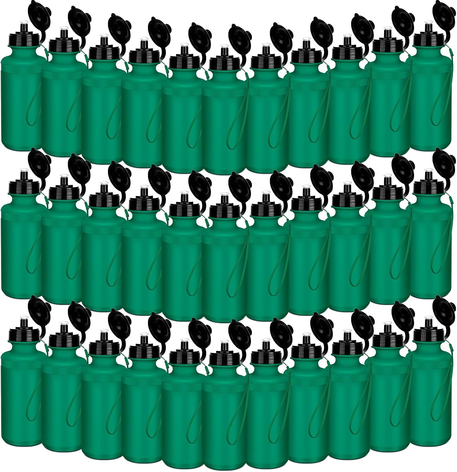 Ziliny 72 Plastic Sports Water Bottles Bulk for Kids 20 Oz