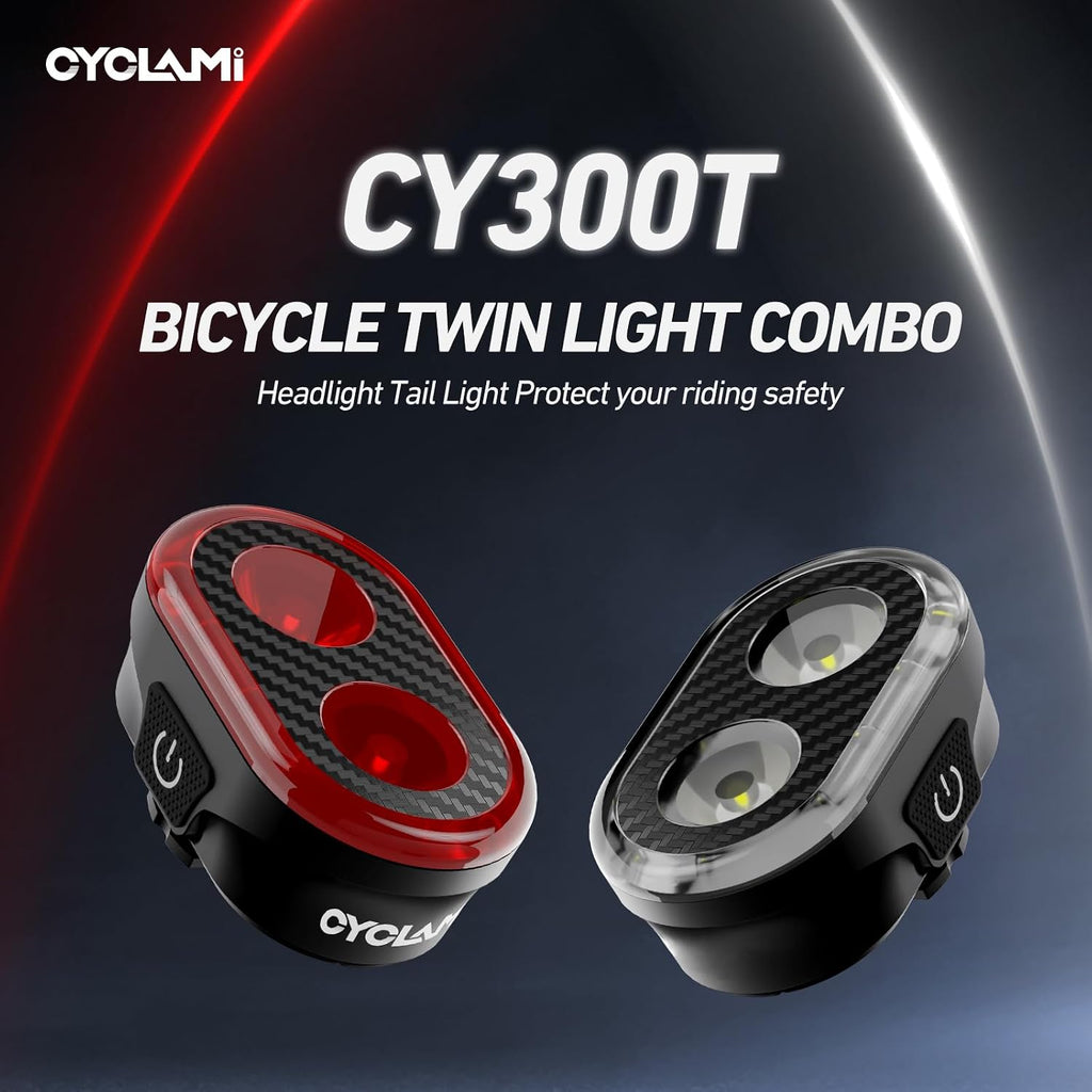 Bike Lights Front and Rear, Smart Headlight and Tail Light, 11+20 Modes Brake Sensing Bicycle Back Lights USB Rechargeable Bike Lights Set, Waterproof IP6, Cycling Safety Accessories
