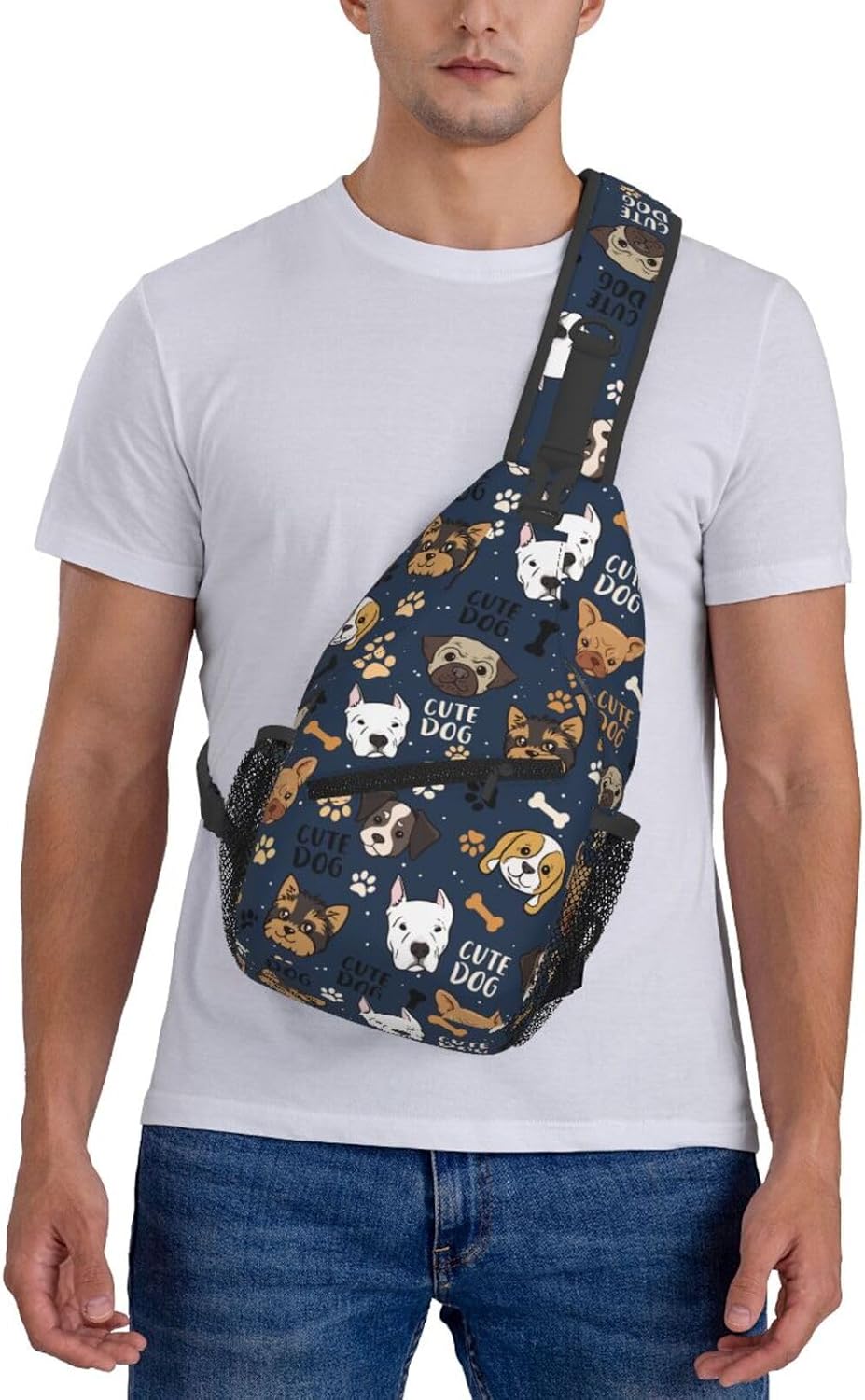 Butterflies Sling Bag Crossbody Sling Backpack for Women Men Travel Hiking Daypack Chest Shoulder Bag