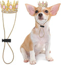 Abbylike Dog Birthday Crown Queen for Pet Costume,Pink,Small