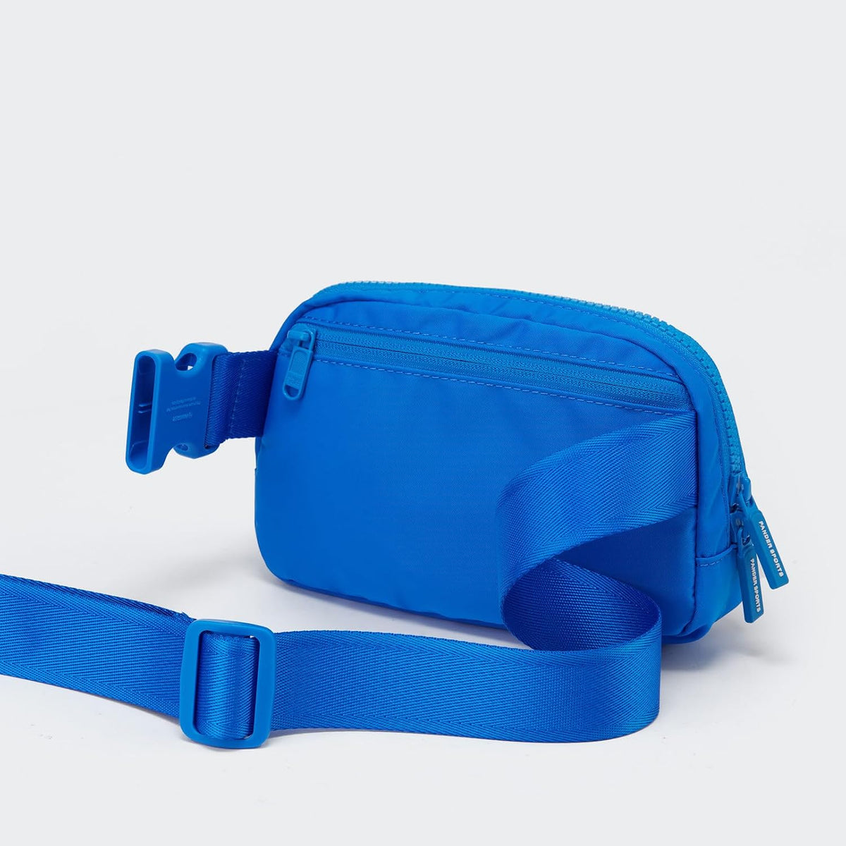 Pander Nylon Fanny Pack for Women, Two-Way Zipper Crossbody Bag