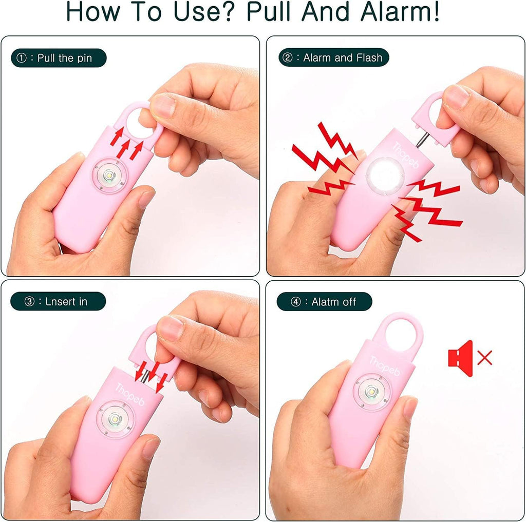 Personal Safety Alarm for Women – Superior Loud Siren & SOS Strobe