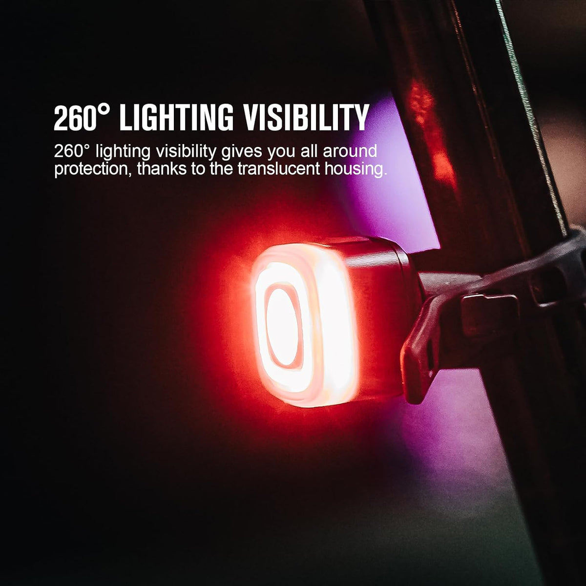 OLIGHT RN 120 C Bike Lights, 120 Lumens Tail Light 260 Degree Visibility, 1500m Viewable Range, USB Rechargeable Bike Break Light, IPX6 Waterproof, Road and Urban Cyclists