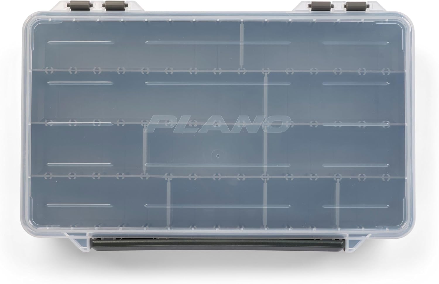 Plano StowAway 3700 Stow Tackle Box, 4 Pack, with Corrosion-Preventive Rustricor, Single Latch Design, Transparent DuraView Lid, Stackable Storage for Fishing Bait, Lures and Gear